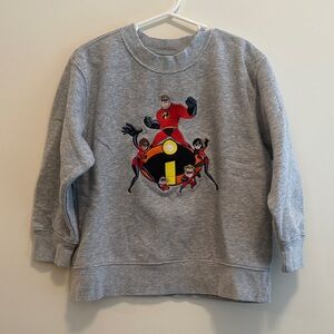 Disney Store Gray Incredibles Sweatshirt Kids XS (4)
